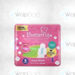 Butterfly Breathables Maxi Thick Cottony Sanitary Pads 8Pcs