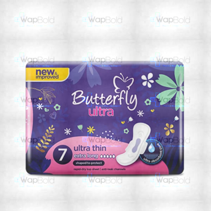 Butterfly Ultra-Thin Economy Pack Sanitary Pads Extra Long 7 Pcs