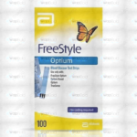 Freestyle Optium Blood Glucose Test Strips (Box = 100 Test Strips)