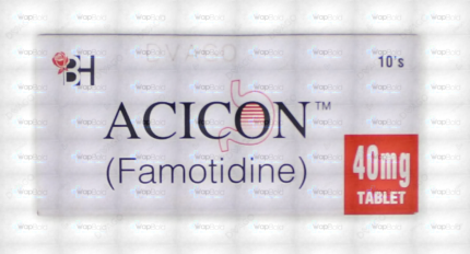 Acicon Tablets 40Mg (1 Box = 1 Strip)(1 Strip = 10 Tablets)