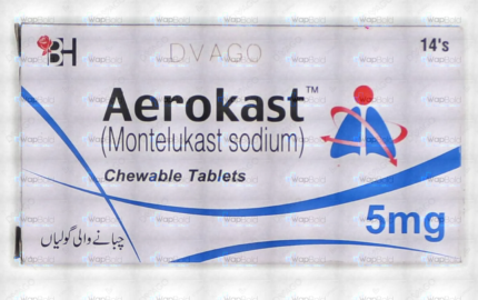 Aerokast Tablets 5Mg (1 Box = 14 Tablets)
