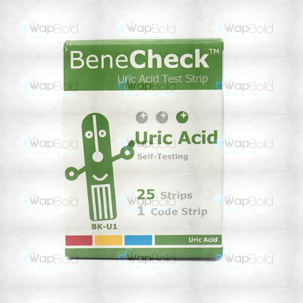 Benecheck Uric Acid Test Strips (Box = 25 Strips )