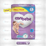 Canbebe Comfort Dry Diapers Mega Pack Maxi Size 4 70Pcs