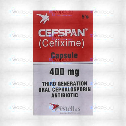 Cefspan Capsules 400Mg (1 Bottle = 5 Capsules)