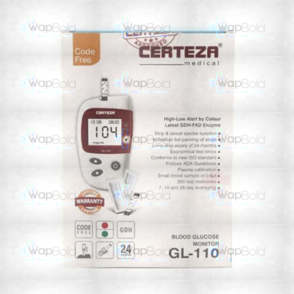 Certeza Blood Glucose Monitor Gl-110