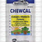 Chewcal Tablets 400Mg/100Iu (1 Bottle = 30 Tablets)