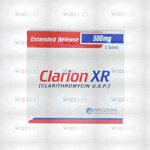 clarion-xr-500mg-tablets-5s.webp Clarion Xr 500Mg Tablets 5S (Pack Size 1X5s)