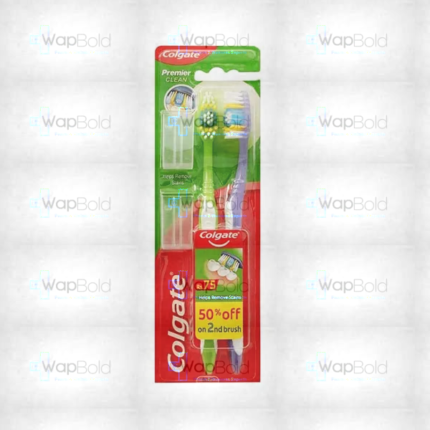 Colgate Premier Clean Toothbrush - Twin Pack (Soft)