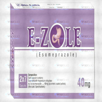E-Zole Capsules 40Mg (1 Box = 2 Strips) (1 Strip = 7 Capsules)