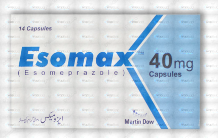 Esomax Capsules 40Mg (1 Strip = 7 Capsules)