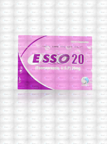 Esso Capsules 20Mg (1 Box = 2 Strips) (1 Strip = 7 Capsules)
