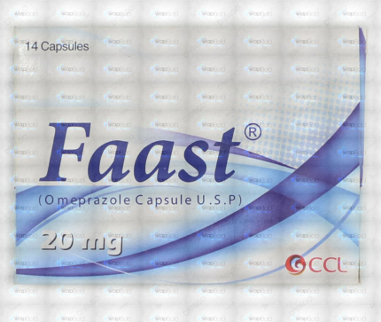 Faast Capsules 20Mg (1 Box = 2 Strips) (1 Strip = 7 Capsules)