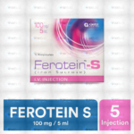 Ferotein-S Iv Injection 100Mg/5Ml (1 Box = 5 Ampoules)