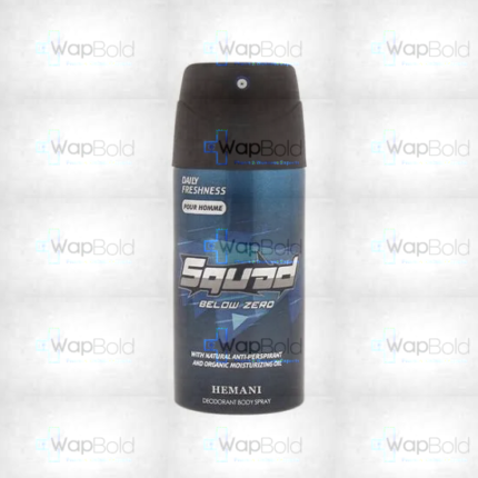 Hemani Squad Perfume Below Zero For Men 150Ml