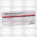 Infexin Capsules 500Mg (1 Strip = 6 Capsules)