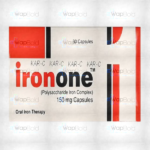 Ironone Capsules 150Mg (1 Box = 3 Strips) (1 Strip = 10 Capsules)