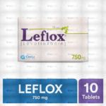 Leflox Tablets 750Mg (1 Box = 1 Strip)(1 Strip = 10 Tablets)