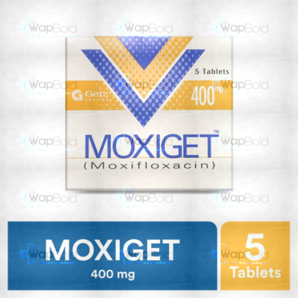 Moxiget Tablets 400Mg (1 Box = 1 Strip)(1 Strip = 5 Tablets)