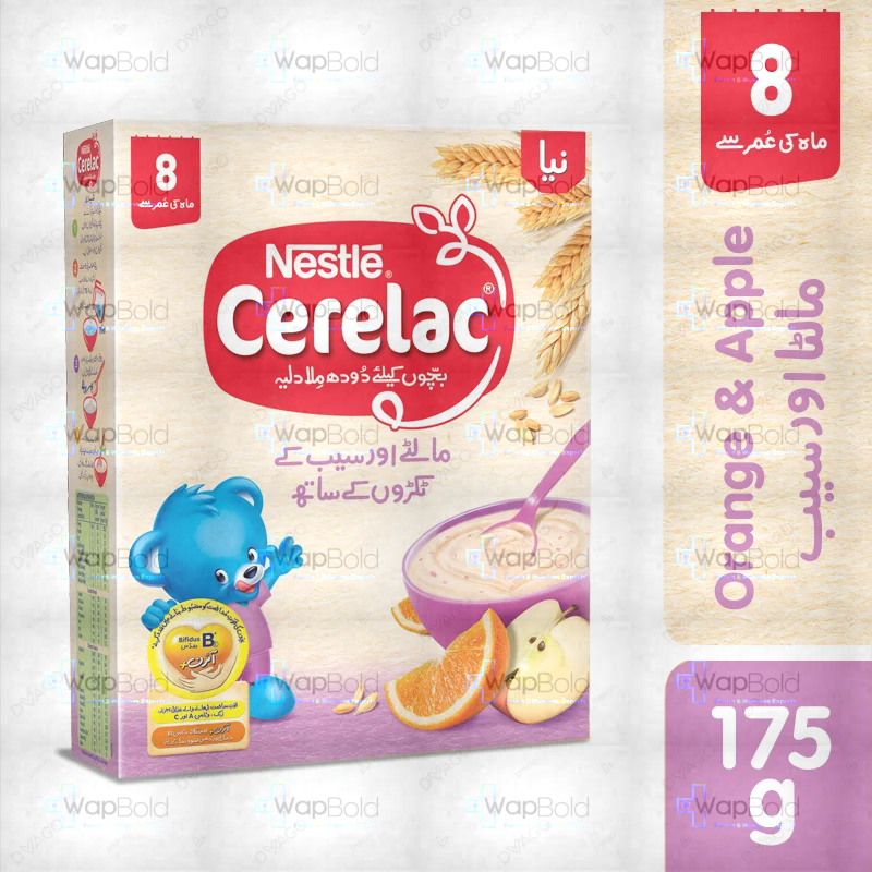 nestle-cerelac-apple-orange-175gm.webp Cerelac Orange Apple 175 Grams