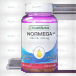 Nutrifactor Normega Fish Oil Softgel Capsules 500Mg (1 Bottle = 60 Softgel Capsules)