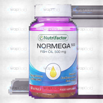 Nutrifactor Normega Fish Oil Softgel Capsules 500Mg (1 Bottle = 60 Softgel Capsules)
