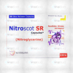 Nitroscot Tablets 2.6Mg (1 Box = 3 Strips) (1 Strip = 10 Tablets)