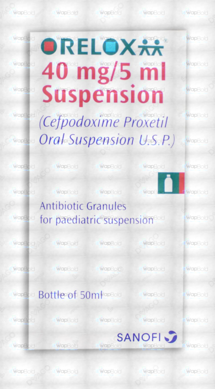 Orelox 50Ml Suspension 40Mg/5Ml