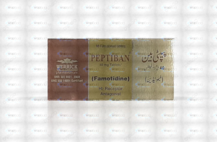Peptiban Tablets 40Mg (1 Box = 1 Strip)(1 Strip = 10 Tablets)