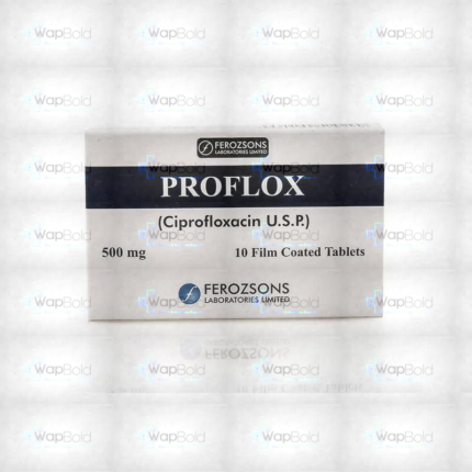 Proflox Tablets 500Mg (1 Box = 1 Strip)(1 Strip = 10 Tablets)