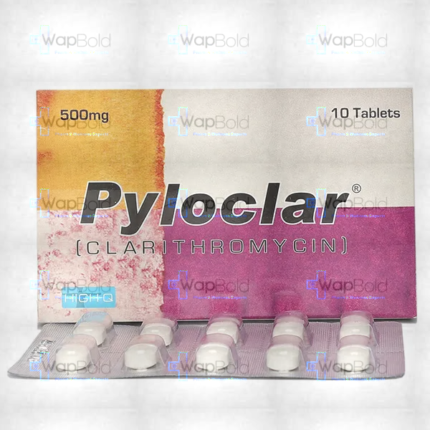 Pyloclar Tablets 500Mg (1 Box = 1 Strip)(1 Strip = 10 Tablets)