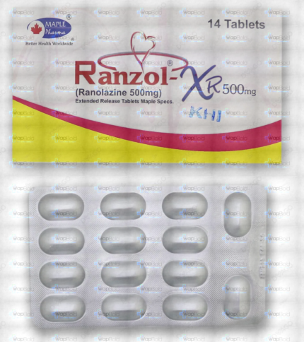 Ranzol-Xr Tablets 500Mg (1 Box = 1 Strip)(1 Strip = 14 Tablets)