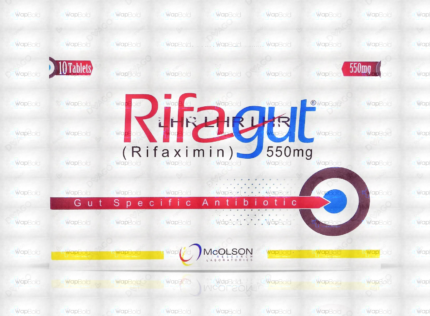 Rifagut Tablets 550Mg (1 Box = 1 Strip)(1 Strip = 10 Tablets)