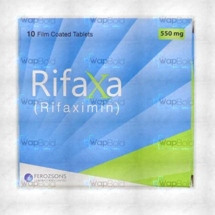 Rifaxa Tablets 550Mg (1 Box = 1 Strip)(1 Strip = 10 Tablets)