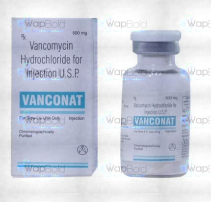 Vancomycin Iv Injection 500Mg 10Ml (1 Box = 1 Injection)