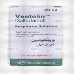Ventolin 20Ml Respirator Solution 5Mg