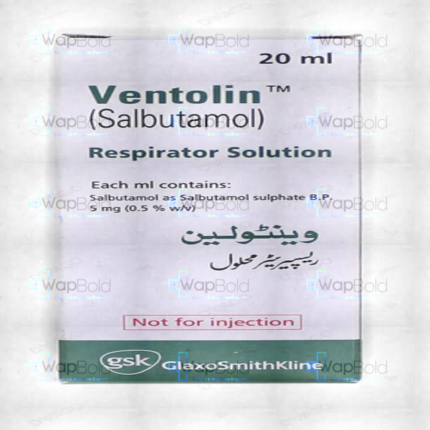 Ventolin 20Ml Respirator Solution 5Mg