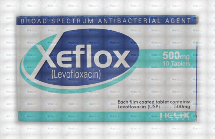 Xeflox Tablets 500Mg (1 Box = 1 Strip)(1 Strip = 10 Tablets)