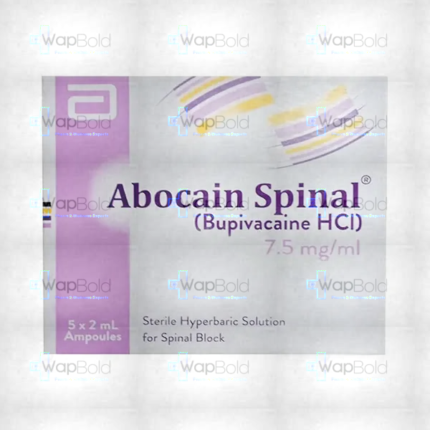 Abocain Spinal Injection 7.5Mg/Ml (1 Box = 1 Injection)