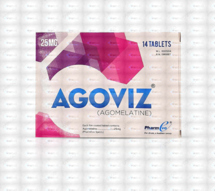 Agoviz Tablets 25Mg (1 Box = 2 Strips) (1 Strip = 7 Tablets)