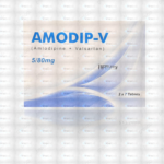 Amodip-V Tablets 5Mg/80Mg (1 Box = 2 Strips) (1 Strip = 7 Tablets)