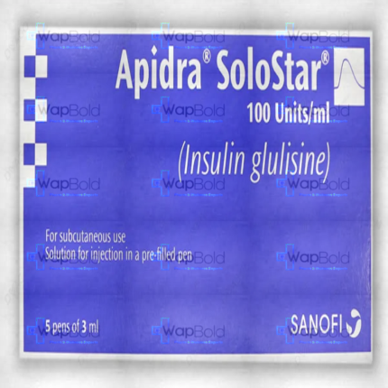 Apidra Solostar Injection 100Units/Ml (1 Box = 5 Injection)