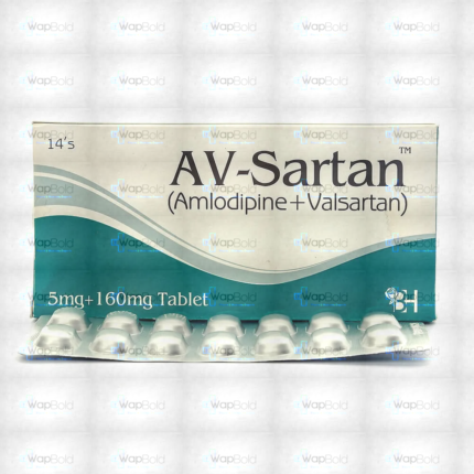 Av-Sartan Tablets 5Mg/160Mg (1 Box = 2 Strips) (1 Strip = 7 Tablets)