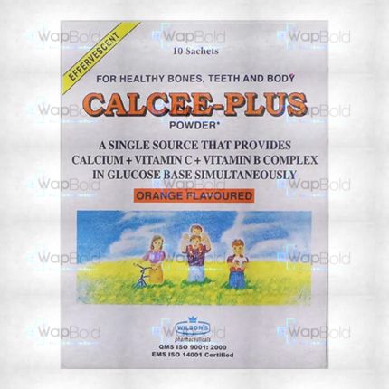 Calcee-Plus Powder Orange Sachets (1 Box = 10 Sachets)