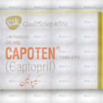 Capoten Tablets 50Mg (1 Strip = 10 Tablets)