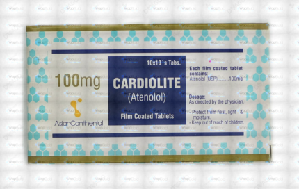 Cardiolite Tablets 100Mg (1 Box = 10 Strips) (1 Strip = 10 Tablets)
