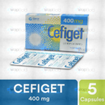 Cefiget Capsules 400Mg (1 Box = 1 Strip)(1 Strip = 5 Capsules)