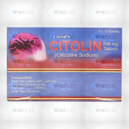 Citolin Tablets 500Mg (1 Box = 1 Strip)(1 Strip = 10 Tablets)