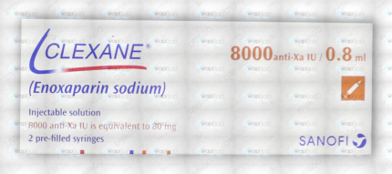 Clexane Injection 8000Iu/0.8Ml (1 Box = 2 Injections)