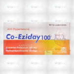 Co-Eziday Tablets 100Mg/25Mg (1 Box = 1 Strip)(1 Strip = 10 Tablets)