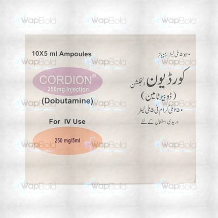 Cordion Dobutmin Injection Iv 250Mg/5Ml